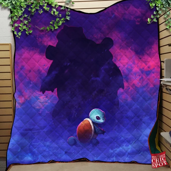 Squirtle Quilt Blanket