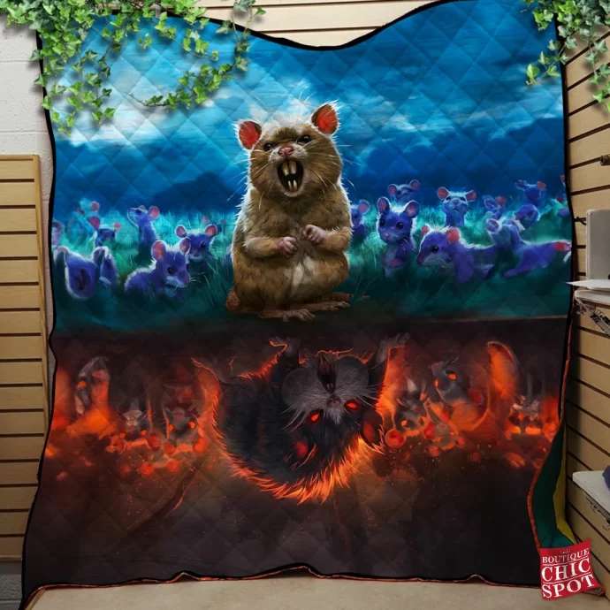 Raticate Quilt Blanket