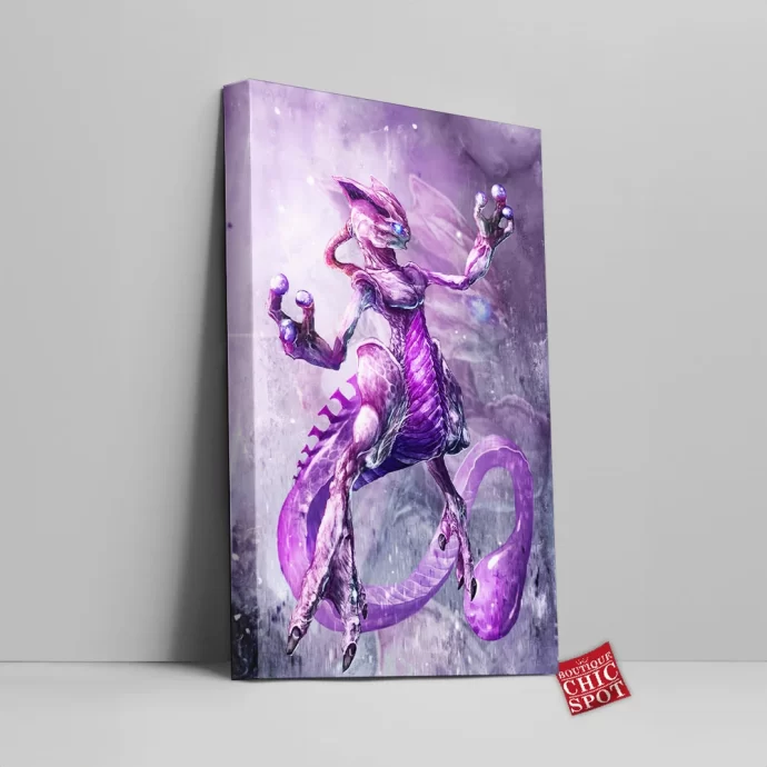 Mystic Mewtwo Canvas Wall Art