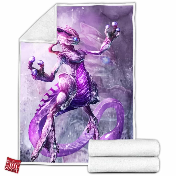 Mystic Mewtwo Fleece Blanket