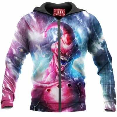 Anime Zip-Hoodie, Dragon Ball Zip-Hoodie, Majin Buu Zip-Hoodie