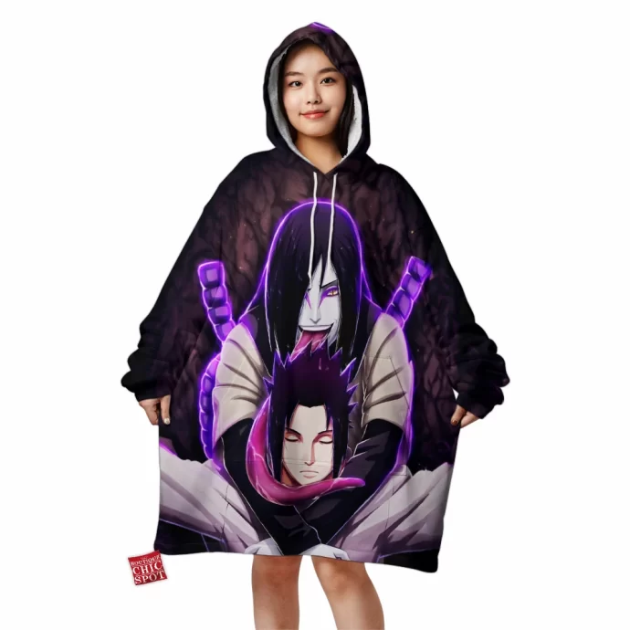 Sasuke And Orochimaru Blanket Hoodie