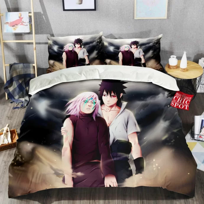 Sakura And Sasuke Bedding Set