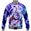Anime Baseball-Jacket, Dragon Ball Baseball-Jacket, Perfected Ultra Instinct Baseball-Jacket, GoKu Baseball-Jacket