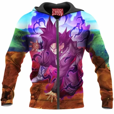 Anime Zip-Hoodie, Black Goku Zip-Hoodie, Dragon Ball Zip-Hoodie, GoKu Zip-Hoodie, Zamasu Zip-Hoodie