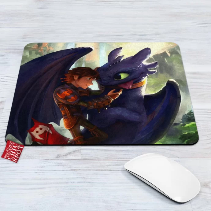 Hiccup And Toothless Mouse Pad