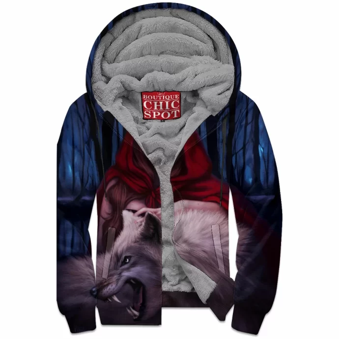 Blood To Bear Me Flowers Zip Fleece Hoodie