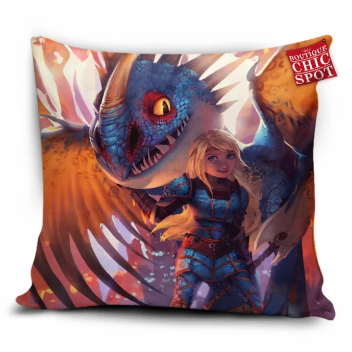 Astrid And Stormfly Pillow Cover