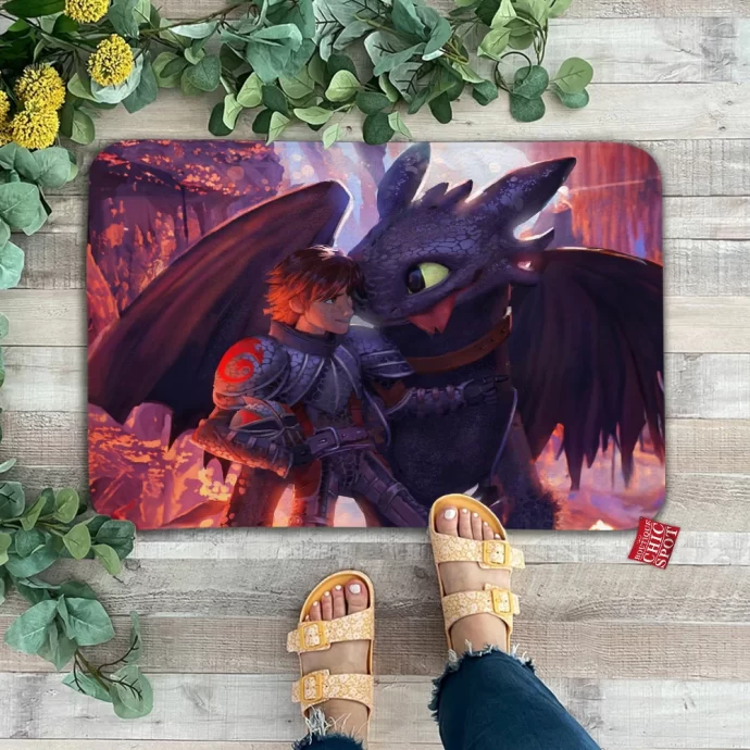 Hiccup And Toothless Doormat