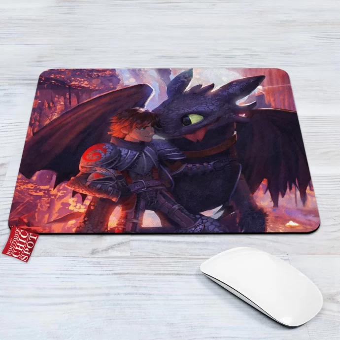 Hiccup And Toothless Mouse Pad