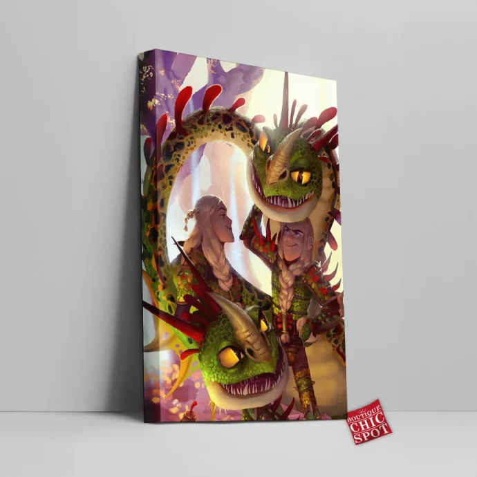 The Twins How To Train Your Dragon Canvas Wall Art