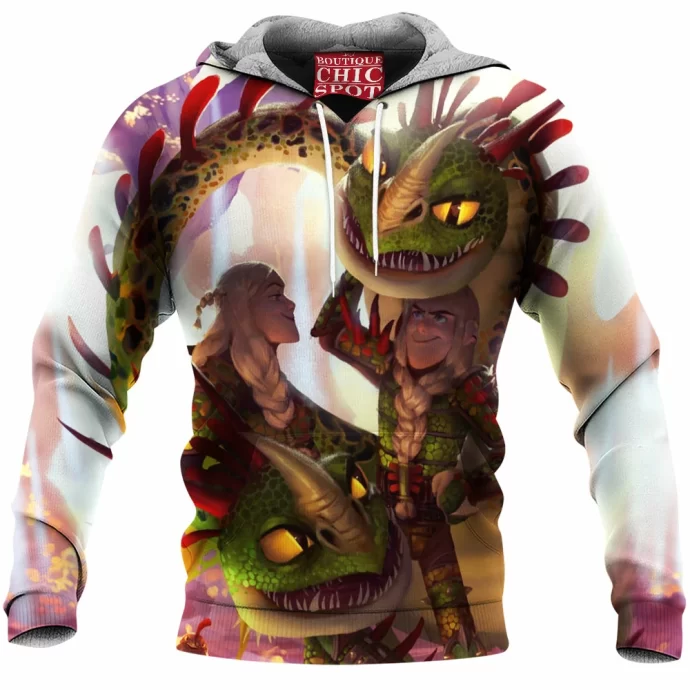 The Twins How To Train Your Dragon Fleece Hoodie