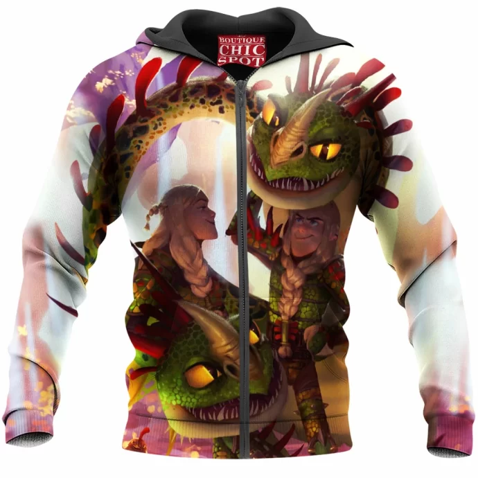 The Twins How To Train Your Dragon Zip Hoodie