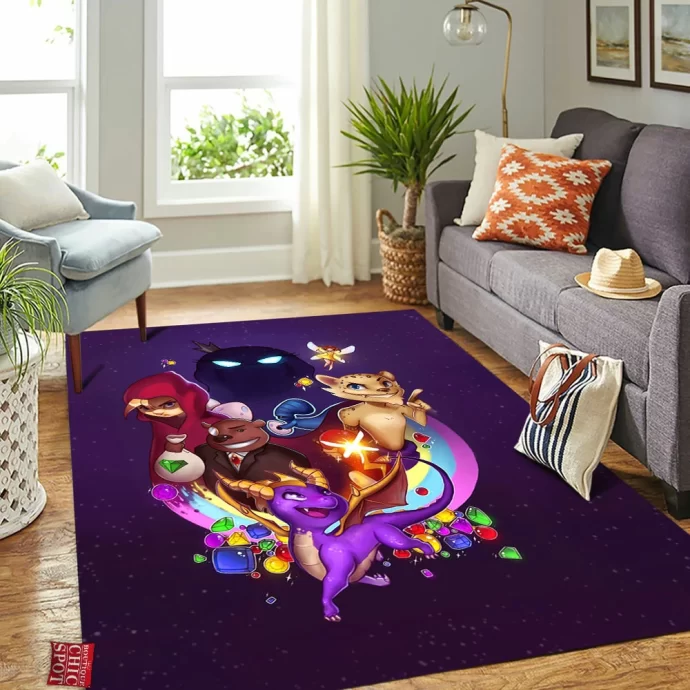 Spyro Year Of The Dragon Rectangle Rug