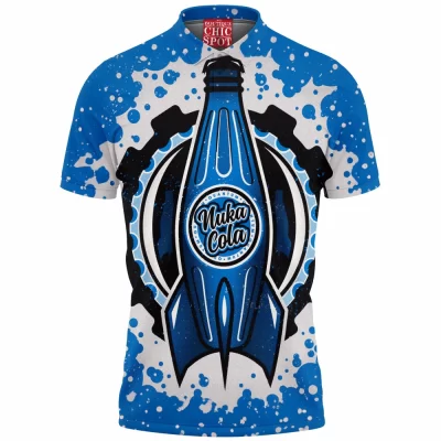 Fallout Polo Shirt, Game Polo Shirt, Nuka-Cola Polo Shirt