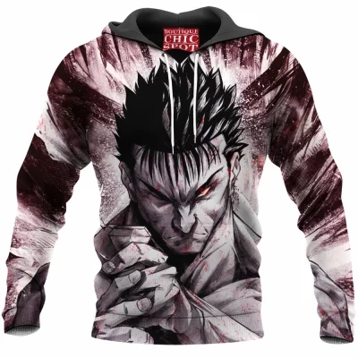 Anime Hoodie, Berserk Hoodie, Guts Hoodie