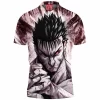 Anime Polo Shirt, Berserk Polo Shirt, Guts Polo Shirt