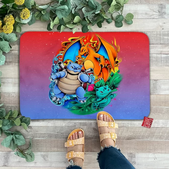 Charizard Blastoise Ivysaur Doormat