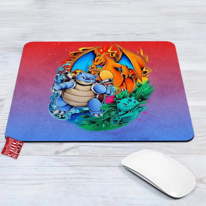 Charizard Blastoise Ivysaur Mouse Pad