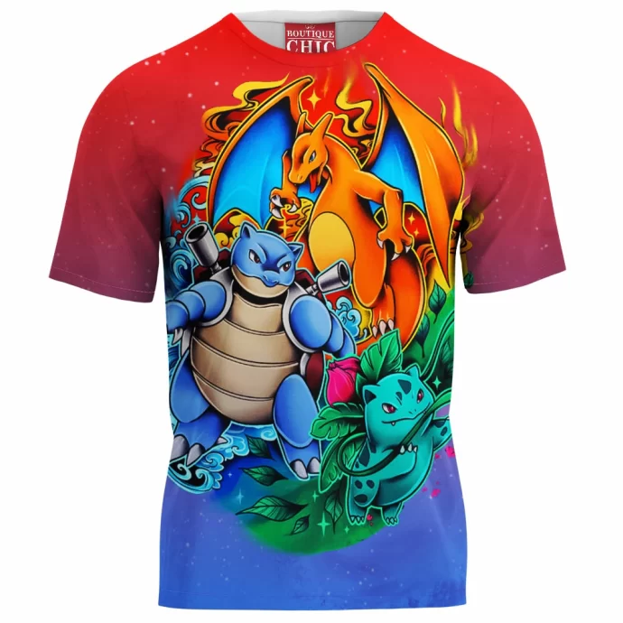 Charizard Blastoise Ivysaur T-Shirt