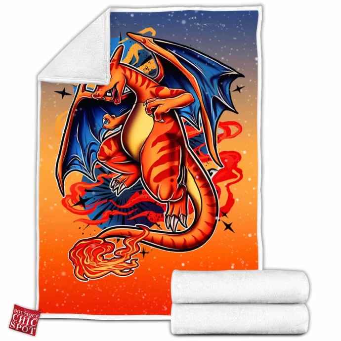 Charizard Clone Fleece Blanket