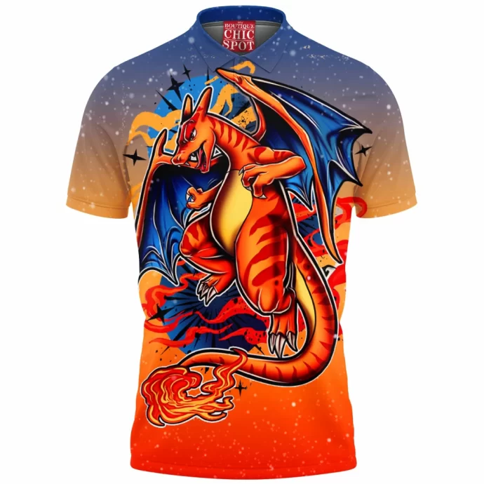 Charizard Clone Polo Shirt