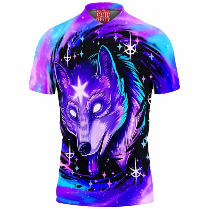 Black Hole Wolf Polo Shirt