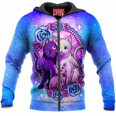 Anime Zip-Hoodie, Luna Emis Zip-Hoodie, Diana Zip-Hoodie, Sailor Moon Zip-Hoodie