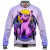 Anime Baseball-Jacket, Espeon Baseball-Jacket, Pokemon Baseball-Jacket