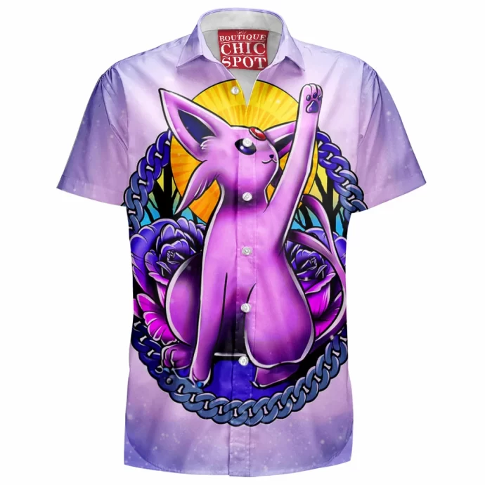 Espeon Tattoo Design Hawaiian Shirt