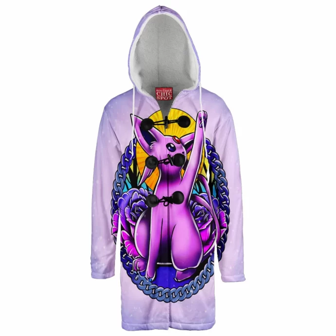 Espeon Tattoo Design Hooded Cloak Coat