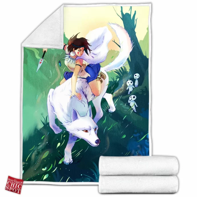 Princess Mononoke Fleece Blanket