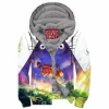 Anime Zip-Fleece-Hoodie, Totoro Zip-Fleece-Hoodie, Ghibli Zip-Fleece-Hoodie