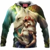 Anime Fleece-Hoodie, Mononoke Hime Fleece-Hoodie, Princess Mononoke Fleece-Hoodie, Ghibli Fleece-Hoodie