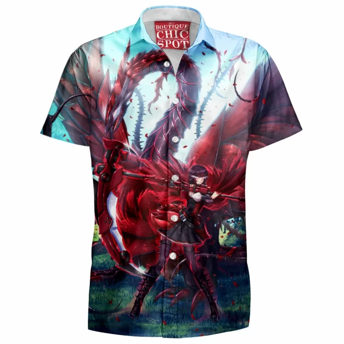 Yugioh Black Rose Dragon Hawaiian Shirt