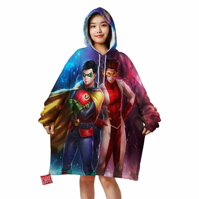 Robin And Impulse Blanket Hoodie