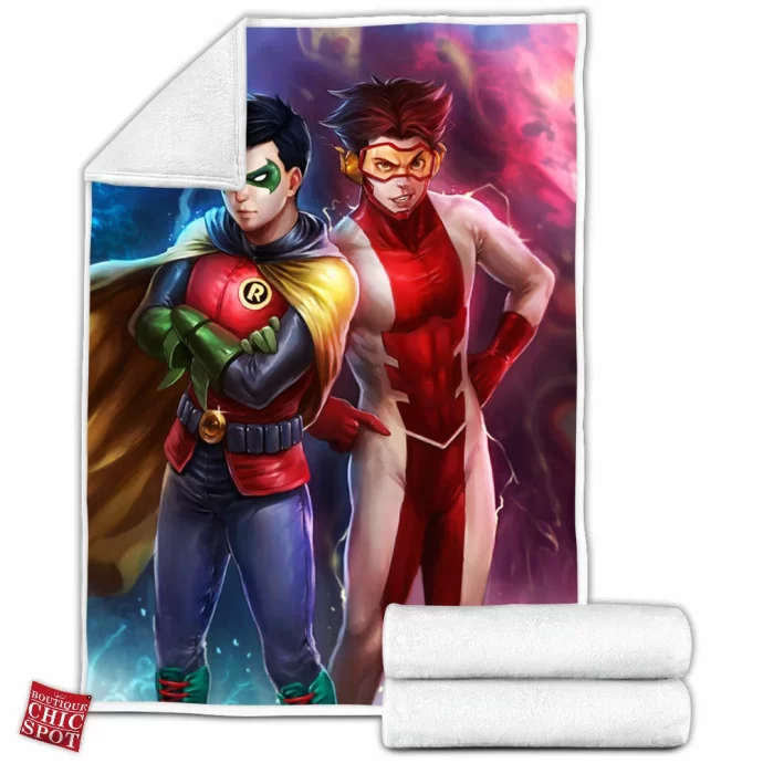 Robin And Impulse Fleece Blanket