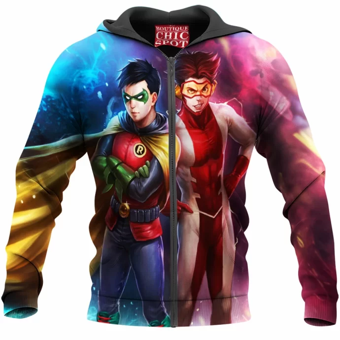 Robin And Impulse Zip Hoodie