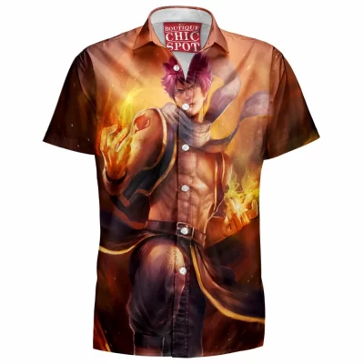 Anime Hawaiian-Shirt, Fairy Tail Hawaiian-Shirt, Natsu Hawaiian-Shirt