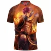 Anime Polo Shirt, Fairy Tail Polo Shirt, Natsu Polo Shirt