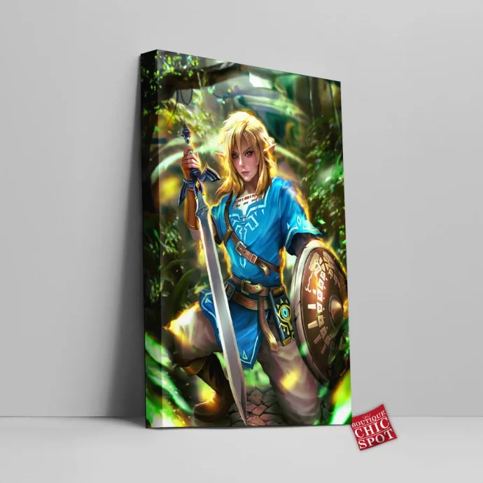 Link Zelda Canvas Wall Art