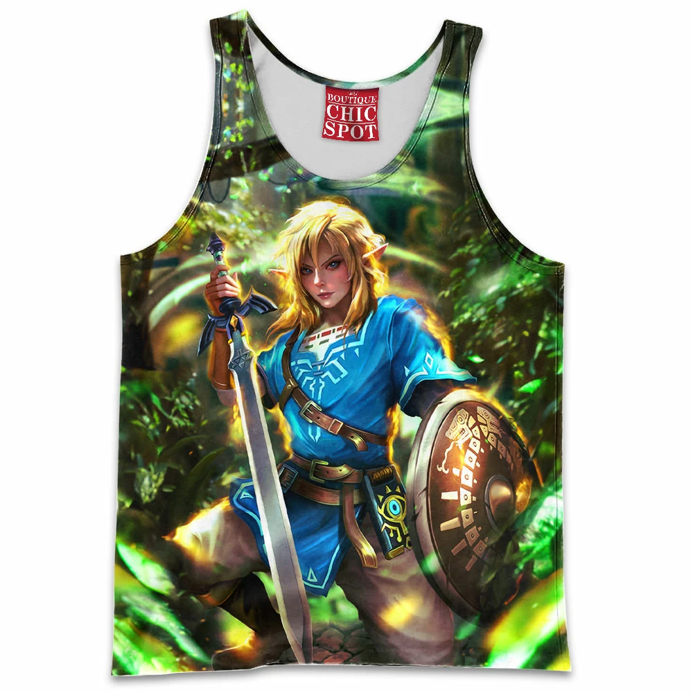 Game Tank-Top, The Legend of Zelda Tank-Top, Zelda Link Tank-Top 1 Q HUY Boutique 4732 Tank Top