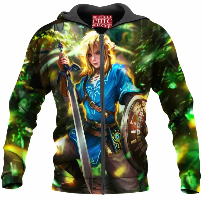 Link Zelda Zip Hoodie