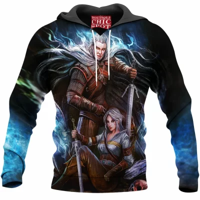 Fantasy Hoodie, The Witcher Hoodie, Game Hoodie