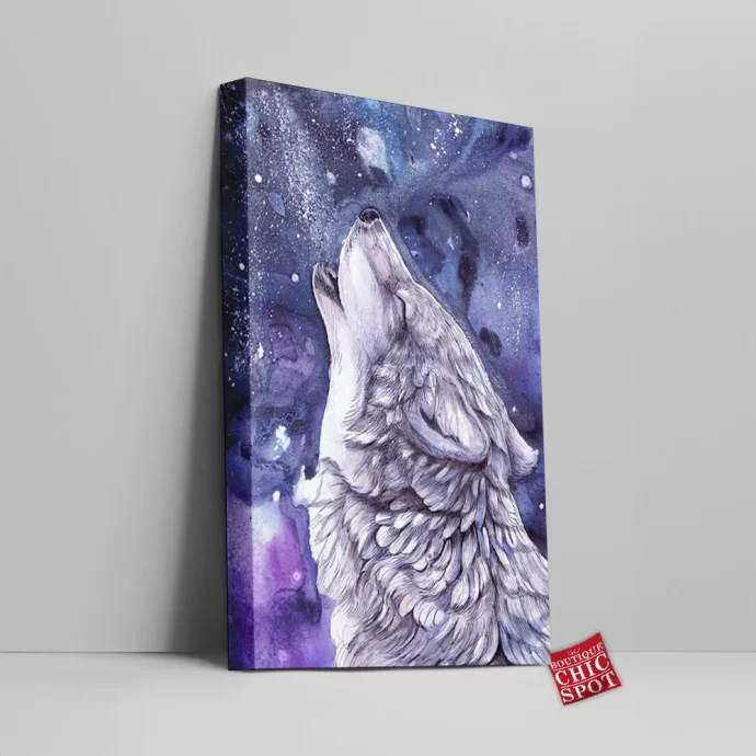 Wolf Moon Canvas Wall Art