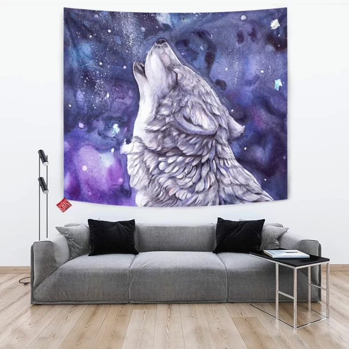 Wolf Moon Tapestry