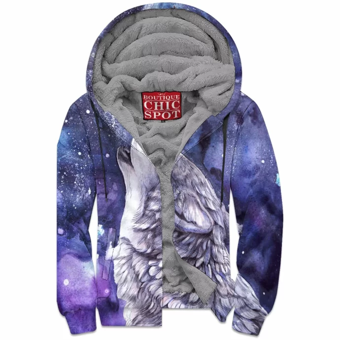 Wolf Moon Zip Fleece Hoodie