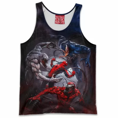 Comic Tank-Top, Symbiote Tank-Top, Carnage Tank-Top, Venom Tank-Top, Anti-Venom Tank-Top, Spider-man Tank-Top