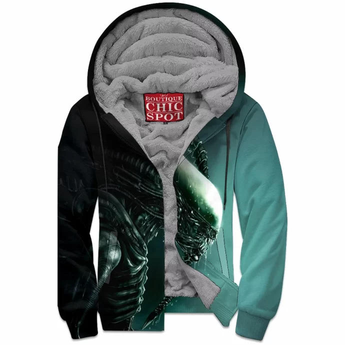 Alien Zip Fleece Hoodie