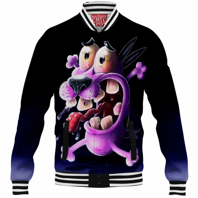 Courage The Cowardly Dog Baseball Jacket